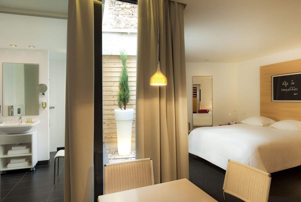 Chambre Hôtel Le Pavillon 7, Hôtel 4 étoiles · Appart Hôtel à Obernai en Alsace